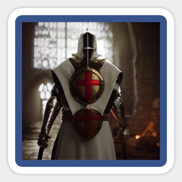 Knights Templar in The Holy Land Sticker by Grassroots Green